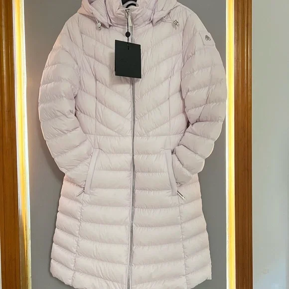 Moose Knuckles Lilac Yukon Air Down Puffer Jacket with Hood - Picture 2 of 16